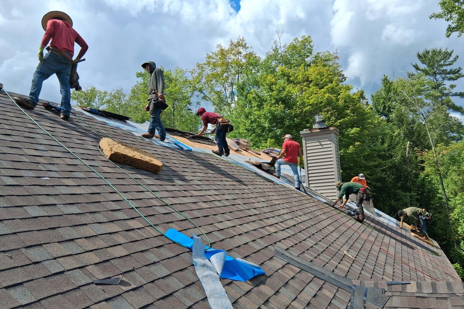 A completed Bill Smith Roofing project