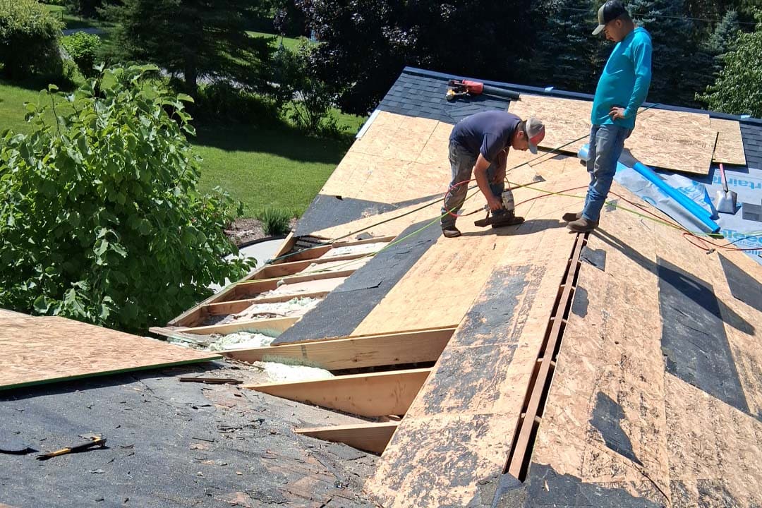 Roof repair work by Bill Smith Roofing